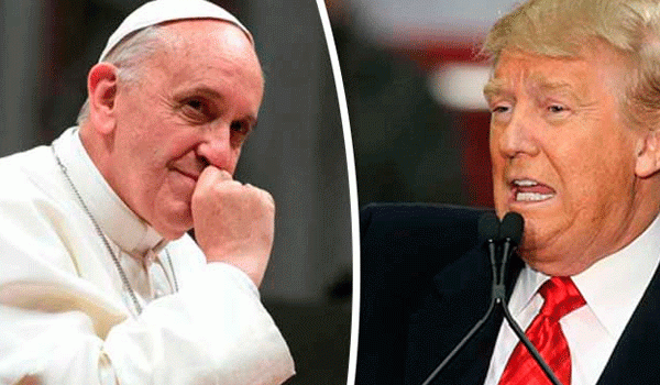 Trump se pelea hasta con el Papa