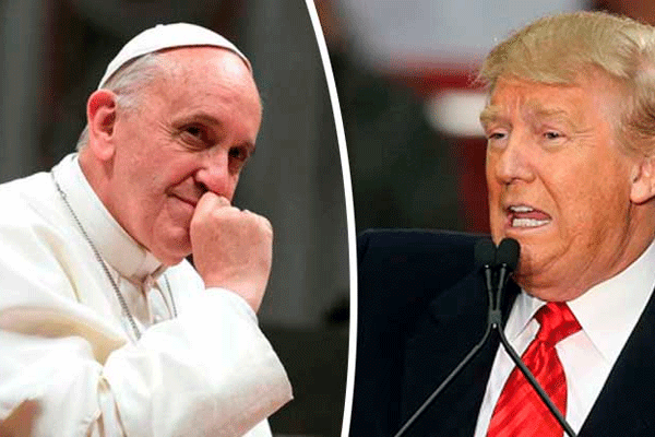 Trump se pelea hasta con el Papa