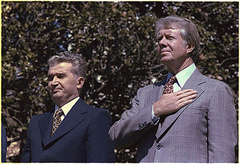 Ceausescu y Carter