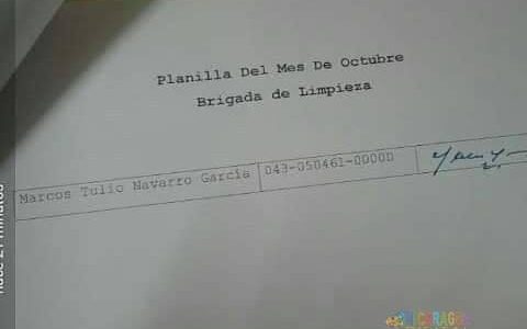 Planilla de paramilitares como “brigadas de limpieza”