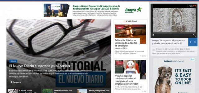 Daniel Ortega cierra El Nuevo Diario tras 39 años de existencia