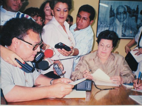 Periodista Carlos Guadamuz en el CENIDH